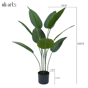 OH Arts Novo Design Traveler Banana Decoracao Interior Green Plant Pot Simulacao Viajante Banana Tree en venta - Product Image 2