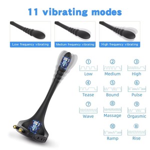 2024 nuevo diseño juguetes sexuales para hombres Control remoto tamaño ajustable tapón Anal vibrador anillo vibradores - Product Image 2