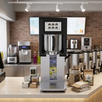 Samovar électrique en acier inoxydable pour thé et café avec chaudière de 6 L, réglages programmables, qualité commerciale