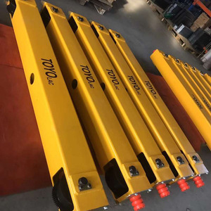 Viga final para grúa puente con motor eléctrico de 3.0*2 kW, construcción de acero amarillo para uso en fábrica - Product Image 4