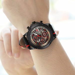 Relojes de moda NAVIFORCE para Hombre, reloj de cuarzo resistente al agua con fecha, reloj de pulsera deportivo de cuero, reloj informal para Hombre, Relojes para Hombre <span class=keywords><strong>2020</strong></span> - Product Image 5