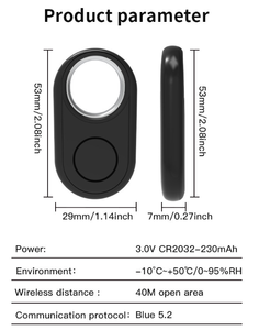 เครื่องติดตาม GPS ขนาดเล็ก Pet MFi Certified Find <span class=keywords><strong>My</strong></span> Smart Tag สำหรับค้นหากุญแจรถ Apple, กระเป๋าเดินทาง, กระเป๋าเงิน, ป้องกันการสูญหาย กันน้ำ รับประกัน 1 ปี - Product Image 4
