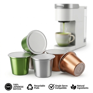 แคปซูลมัทฉะรสพีชสำหรับเครื่องชงกาแฟแบบ K-Cup 2-8 กรัม รสชาติสดชื่น รับผลิตแบบ Private Label OEM ODM ราคาโรงงาน ขายส่ง - Product Image 1