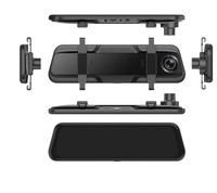 Caméra embarquée miroir 9,66 pouces avec écran tactile, vision avant et arrière 1080P, inclut une carte TF 32G et un écran TFT