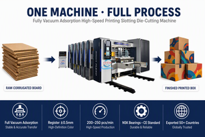 Máquina Impresora Flexográfica Automática de Alta Velocidad, Ranuradora y Troqueladora para Fabricación de Cajas de Cartón Corrugado - Product Image 3