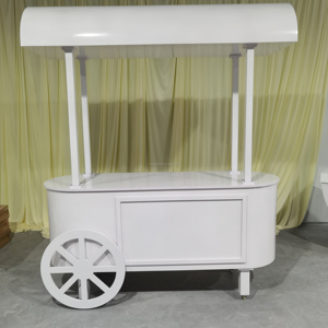 Large Candy <strong>Cart</strong> Solid White PVC Wedding Birthday Party <strong>Cart</strong> <strong>Sweet</strong> <strong>Cart</strong> - Product Image 4