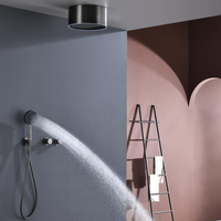 Ensemble de douche thermostatique en laiton de conception nouvelle avec grande douchette et fonctions multiples pour salle de bain moderne, hôtel et villa