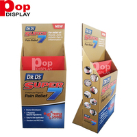 Magasin de détail pliable écologique personnalisé d'usine pour présentoir POP poubelle en carton imprimé à installation facile