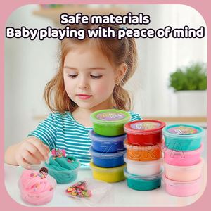 ของเล่นเสริมพัฒนาการสำหรับเด็ก Zhorya Color Custom Eco-friendly Stress Relief Butter Mash Cotton Diy Slime - Product Image 2