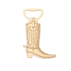 Vente d'usine 2026 Décapsuleur de bouteilles en forme de bottes de cowboy, artisanat métallique fantaisie écologique, petits cadeaux pour mariages et fêtes, vente en gros - Product Image 4
