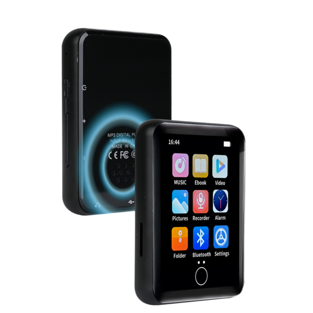 Wireless 5.0 2.5 Inch Full Touch Screen HIFI MP4 Player MP3 Walkman with Built-In Speaker Video Playback Recording