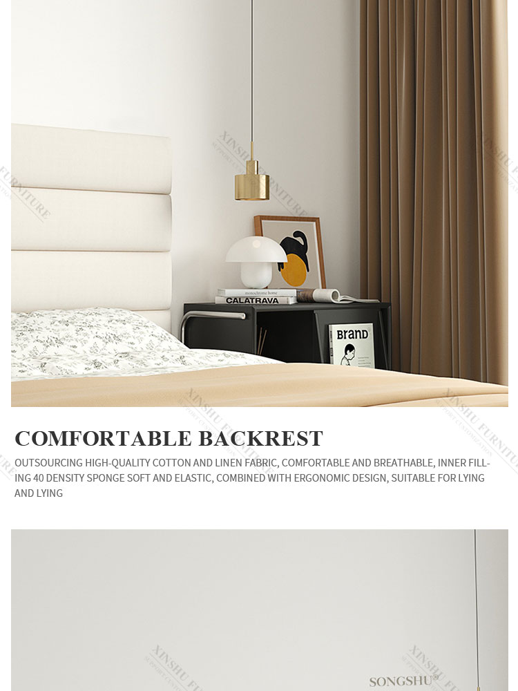 high quality nordic light luxury double simple modern net red bed ins master bedroom 1.8m cloth bed