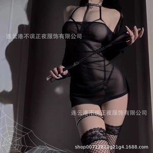 Sexy lingerie set with see-through mesh and no need to remove, perfect for late-night sexiness. - Product Image 5