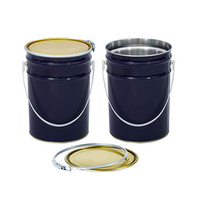 Chất Lượng Cao <span class=keywords><strong>6L</strong></span> Sơn Thùng Với Xử Lý 5L Xô Kim Loại Tin Có Thể Bền Kim Loại Lon Với Nắp - Product Image 3