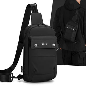 Bolso de Pecho para Hombre WePower, Bolso Cruzado de Nailon Impermeable para Uso Diario, Verano 2025, Negro - Product Image 2