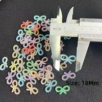Nœuds colorés de 18 mm pour DIY, colliers et bracelets, en plastique de qualité supérieure, poli uniforme, portables, vente en gros, pour anniversaire, Saint-Valentin, étanches