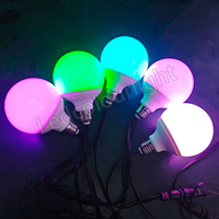 Lampu LED E27 95mm Pengubah Warna RGB DMX Pixel Lampu LED untuk Pernikahan Klub Lampu Natal LED