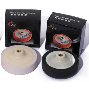 Factory Supply 3 5 6 Inch Round Sponge Pads Car Detailing Polishing Cleaner Polish Foam Pad With Car