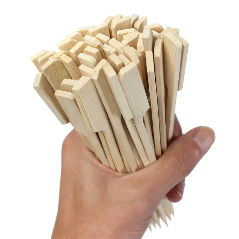 Многофункциональная бамбуковая шпажка для барбекю одноразовая шпажка, биоразлагаемая пищевая подставка по заводской цене