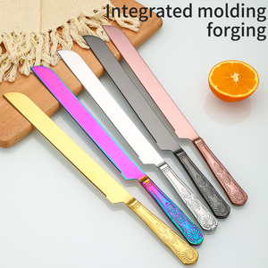 Chất Lượng Tốt Đầy Màu Sắc Sang Trọng Thép Không Gỉ Bánh Dao Máy Chủ Bánh Cưới Dao Và Máy Chủ Thiết Lập - Product Image 3