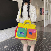 Bolso Bandolera 2026 de Nailon con Cierre de Cremallera Impermeable, Gran Capacidad, Bolso Tote para Mujer con Forro de Poliéster
