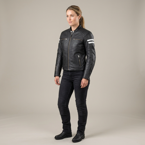 <b>Top</b> Motorbike Leather Jacket for Street Bikers Motorcycle Abrasion Resistant Genuine <b>Distressed</b> Leather Jackets - Product Image 3