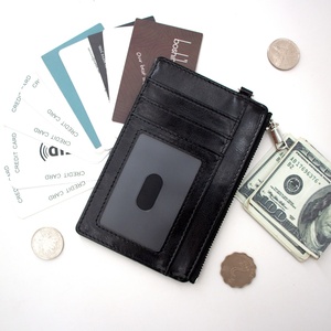 Tarjetero de Cuero PU Delgado con Bloqueo RFID, Cierre Abierto, para Tarjetas de Crédito, para Hombre y Mujer, Venta al Por Mayor de Fábrica - Product Image 3