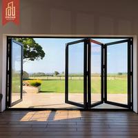 Outdoor Indoor Sliding Folding Glass Dividers Partition Panels Ideal Balconies Patios Gardens Folding Door