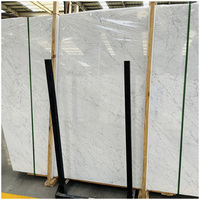 Losas de Mármol Blanco Carrara 100% Natural Italiano para Cocina, Villa, Pisos Interiores, Escaleras, Baños y Encimeras