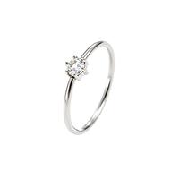 Koreanischer Nischen-Luxus Sechszackiger Kubischer Zirkonia Edelstahl Paarringe Minimalistischer Glatter Ring 18K Gold Schmuck