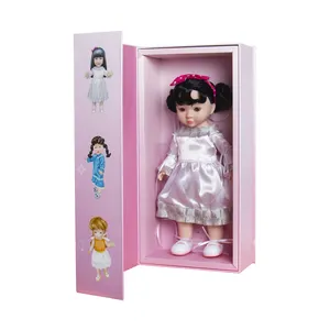Auf Lager 14 Zoll PVC Schöne Kinder spielen Set Sammlung Figur Schöne Mädchen Baby Prinzessin Spielzeug puppen mit Kleidern Haar verpackung