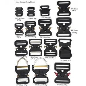 2 Pack Tactical Buckle Easy Replacement Travel Strap Quick Release Buckle Pet friendly Buckles