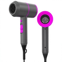 Sèche-cheveux ionique 1800W à séchage rapide avec diffuseur pour la maison, les voyages et les salons