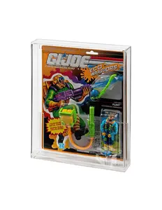 Logotipo personalizado G que Joe Night Force/ancho Cardback acrílico, caja de exhibición Anti-UV coleccionable con tapa deslizante