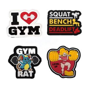 Parche de PVC <span class=keywords><strong>Rectangular</strong></span> Personalizado con Nombre en Relieve, Insignia de Silicona para Coser, Etiqueta de Goma con Logotipo 3D, Parche para Ropa - Product Image 2