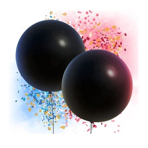 Grand ballon géant de 36 pouces en latex, personnalisé avec logo, pour décoration de fête, hélium, révélation du sexe de bébé, surprise, ou révélation du sexe du bébé par un développeur. - Product Image 5