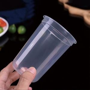 Tapas de Plástico PP Desechables en Forma de U de 90 mm de Alta Transparencia para Bebidas, Té con Leche, Vodka, Agua Mineral, Bebidas Frías - Product Image 3