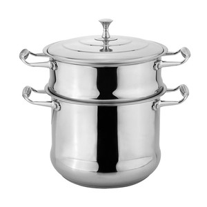 Batterie de cuisine moderne en acier inoxydable poignée en bakélite de grande capacité compatible avec l'induction chauffe-aliments vapeur nouvelle cuisine cuisson - Product Image 4