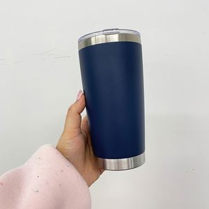 Us Warehouse 20Oz Powder Coated Leakproof Mug Laser Engraved 20 Oz Colorful Tumbler Suitable for Ice <b>Drinks</b> and <b>Hot</b> Beverage - Product Image 4