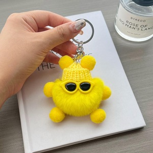 Porte-clés mignons elfiques, pendentifs en forme de lapin elfe avec lunettes de soleil, accessoires de porte-clés, décoration de sac à main tendance pour femme - Product Image 4