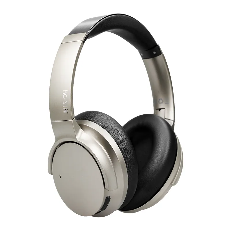 OEM ANC Silent Disco Bluetooth 5.0 Stereo Headphones Active Noise Cancelling Over ear Wireless headphone With microphone