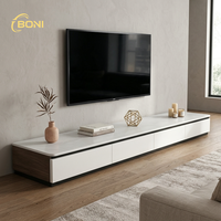 Meuble TV et table TV de luxe en bois massif, style Mid-Century Modern, pour petit appartement, salon ou chambre à coucher