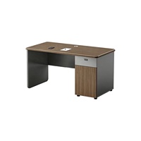 Bureau de direction avec tiroir épaissi, table de travail combinée pour employés, bureau de 1,2 m, luxe moderne minimaliste, en PVC