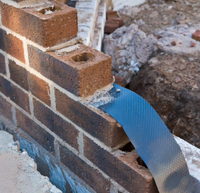 Rouleau robuste imperméable pour fondations murales et travaux de maçonnerie, membrane d'étanchéité DPC 500 µm