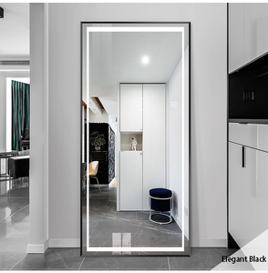 Hiện Đại LED Chiếu Sáng Đầy Đủ Cơ Thể Mặc Quần Áo Tường Gương Thay Đổi Độ Sáng Kính Sàn Thẳng Đứng Khách Sạn Thông Minh Đầy Đủ Chiều Dài Gương Với LED Ánh Sáng - Product Image 3