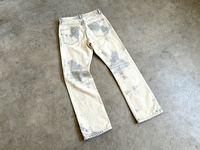 Jeans pour hommes à lavage acide avec logo personnalisé, jeans larges et amples, broderie, patch, pantalon en denim pour hommes