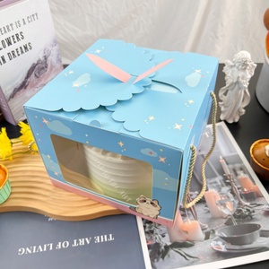 Sunshine Custom Printing Food Grade Cake Packaging <b>Box</b> Cupcake <b>Box</b> Clear With Handle <b>Gift</b> <b>Box</b> - Product Image 6