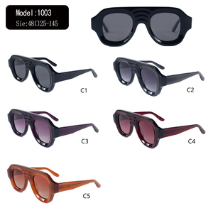 Gafas de Sol de Acetato con Degradado para Mujer, Montura Completa, Estilo Mariposa, Protección UV 100%, Antideslumbrantes, para Uso Casual - Product Image 3