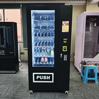 Distributeur automatique d'aliments surgelés avec lecteur de cartes Distributeur combiné de collations à écran tactile de 10.1 pouces pour restauration rapide et boissons réfrigérées