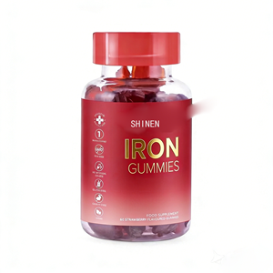 Gummies personnalisées avec logo pour le soutien immunitaire et l'énergie sanguine, supplément de fer végétalien pour adultes - Product Image 1